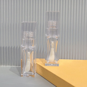 Rõ ràng vuông 7 ml Rỗng Lip <span class=keywords><strong>Gloss</strong></span> Wand Ống container lớn bàn chải Applicator nhựa Lipgloss chai không có logo - Product Image 6