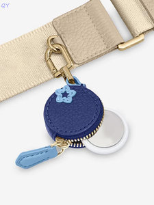 Porte-clés en cuir PU avec breloque fruit QY, porte-monnaie zippé, pendentif de sac, accessoire de sac à main pour femme - Product Image 2