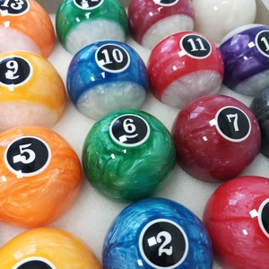 Xmlivet ลูกบอลสระว่ายน้ำดีไซน์ไข่มุกหินอ่อนคุณภาพสูง57.25มม. <span class=keywords><strong>2</strong></span> 1/4นิ้ว16ชิ้นในชุดลูกบิลเลียด - Product Image 3