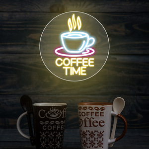 高品质可定制霓虹灯，包括咖啡馆公司其他地方的咖啡时间标志。直接供应中文 - Product Image 4