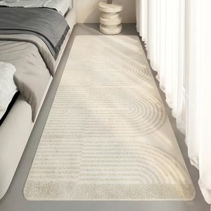 Alfombra de estilo japonés de imitación de cachemira para cabecera de cama, 120x200 cm, gruesa, antideslizante, para dormitorio, decoración del hogar. - Product Image 3