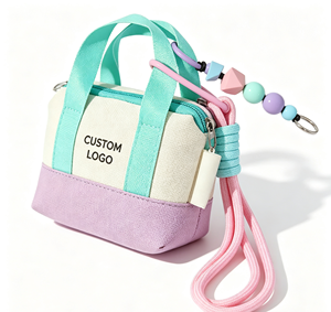 Mini sac fourre-tout personnalisé avec logo imprimé, porte-clés et pendentif élégant pour sac à dos, sac à main, décoration quotidienne, cadeau - Product Image 1