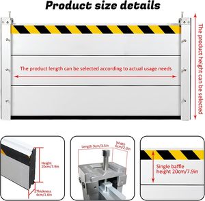 Konut Tipi Yeraltı Garajları için Çıkarılabilir Su Geçirmez Duvarlar, Kapılar ve Bölmeler - Alüminyum Su Baskını Kontrol Bariyerleri - Product Image 2