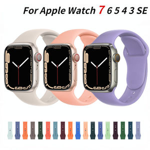 Correa de reloj deportiva de silicona suave y personalizada impresa para banda de <span class=keywords><strong>Apple</strong></span> <span class=keywords><strong>Watch</strong></span> de 41, 45 y 49 mm para Iwatch <span class=keywords><strong>SE</strong></span> S - Product Image 2