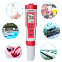 Testeur de qualité de l'eau 4-en-1 pour stylo : pH, TDS, conductivité, température avec écran LCD