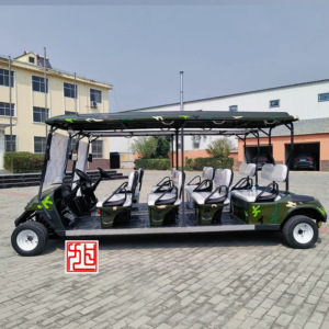 Nhà Máy Cung Cấp Trực Tiếp Xe Điện 8 Chỗ Ngồi Điện Tham Quan Xe Golf Giỏ Hàng Nhập Khẩu Golf Giỏ Hàng Da Bìa Cho Bán - Product Image 4