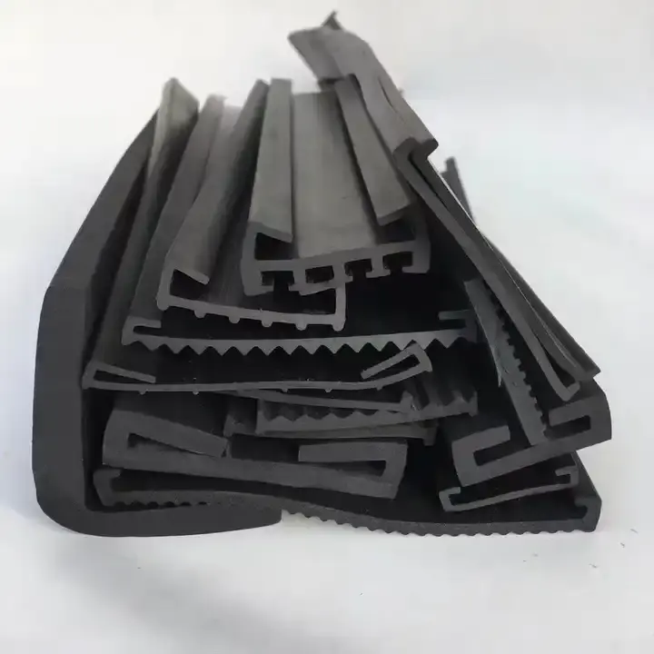 Strip kualitas tinggi strip karet solid epdm strip ekstrusi EPDM kustom dengan logo