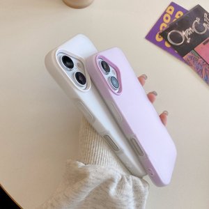 Coque de protection simple coque de téléphone pour iPhone 16 15 14 13 12 11 <span class=keywords><strong>Pro</strong></span> Max couleur gelée 2 en 1 couverture de téléphone double couche - Product Image 2