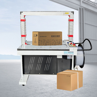 Machine d'emballage de bureau certifiée CE, haute vitesse (2,5 secondes/cycle), pour la logistique des cartons d'aliments et de boissons