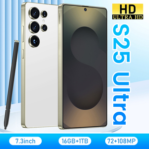 Mở khóa 7.3 inch đầy đủ màn hình S25 siêu 5g điện thoại thông minh <span class=keywords><strong>Android</strong></span> 13 điện thoại di động chơi game mặt ID 1TB Rom 16GB RAM 108mp phía sau - Product Image 2