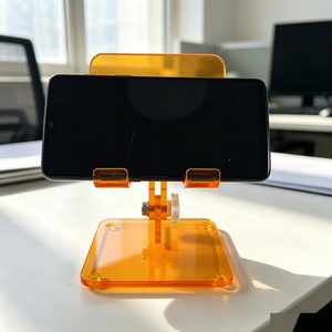 Soporte Plegable para Teléfono de Acrílico Naranja en Oferta, Servicio de Logotipo Personalizado para Uso Doméstico - Product Image 3
