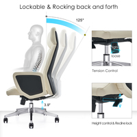 Ensemble de bureau et de chaise de direction en cuir PU de luxe de Chine, dossier haut, grand patron, bureau de direction, mobilier de bureau de haute qualité réglable