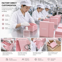 Boîte d'emballage personnalisée pour flacon de parfum, boîte à tiroir, doublure en éponge, matériaux recyclés, fermeture magnétique, impression de logo/marque, OEM&ODM