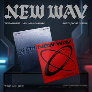 TREASURE 4º MINI ÁLBUM [NEW WAV] VERSIÓN ROJA/VERSIÓN ICE Álbum Oficial de Kpop Coreano en CD - Product Image 4
