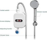 Nouvel Arrivage Chauffe-eau Électrique Instantané en Acier Inoxydable pour Salle de Bain, Ensemble Robinet de Douche