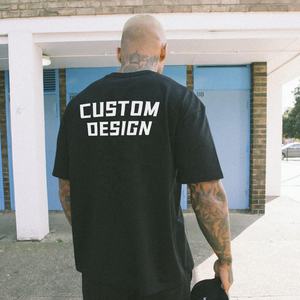 OEM Ropa Suave Fabricantes Peso Pesado Dtg Logo Impreso Lujo Alta Calidad Hombres 100% Algodón Camisetas Personalizadas Camiseta de Gran Tamaño - Product Image 3