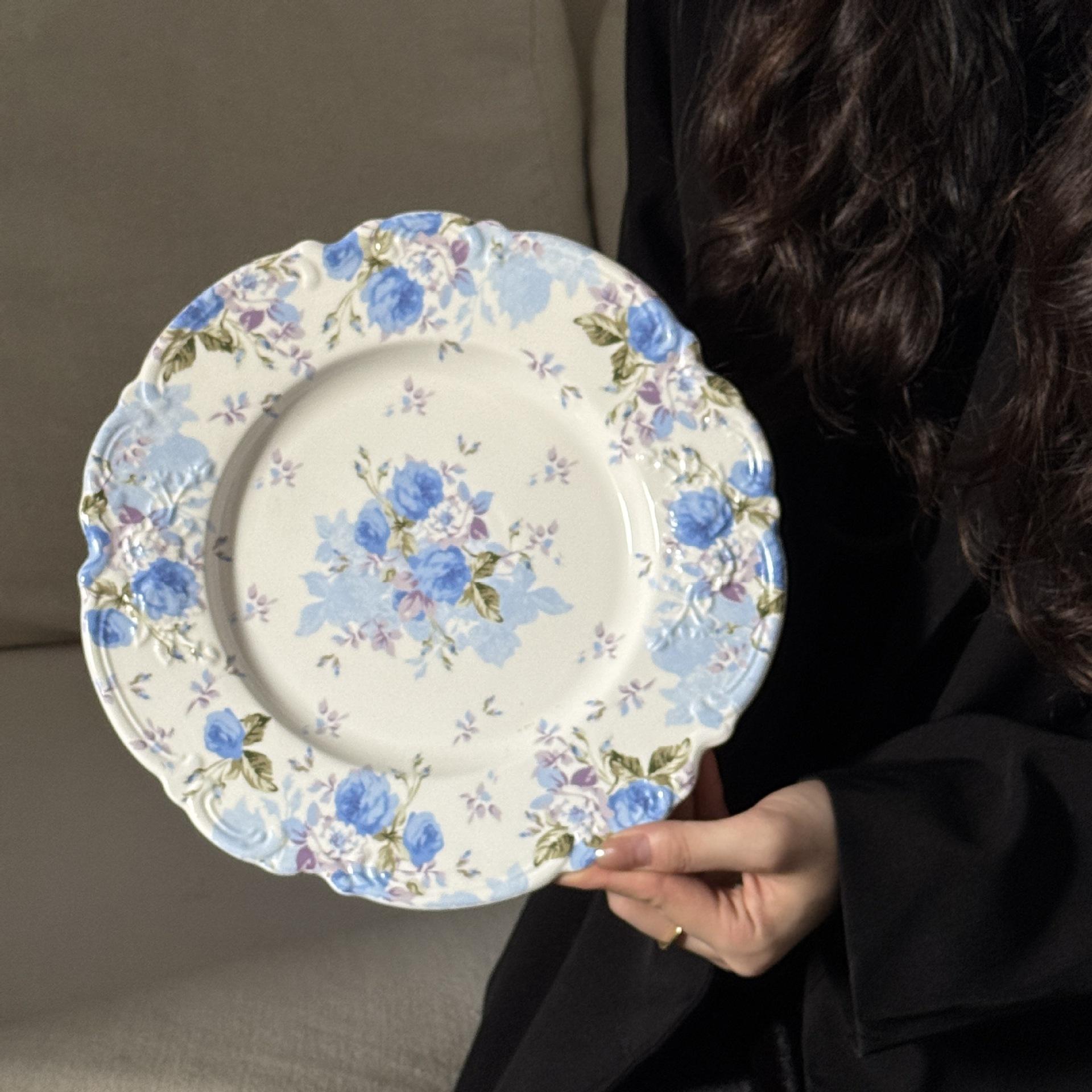 Blue Flower Shadow 10-inch 25.5*2.5