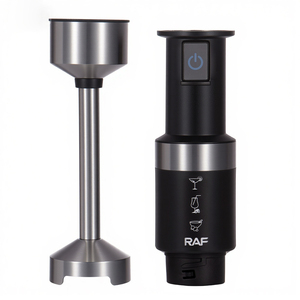 Mixeur Plongeant RAF 400W Haute Vitesse 28000 tr/min en Acier Inoxydable avec 4 Lames pour <span class=keywords><strong>Jus</strong></span> <span class=keywords><strong>et</strong></span> Sauces Flottants - Product Image 4