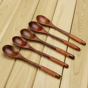 <span class=keywords><strong>Amazon</strong></span> Venta caliente cocina de accesorios de madera cariño cucharas Natural reutilizable cuchara de madera - Product Image 4
