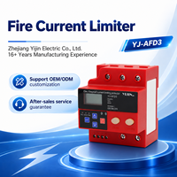 Dispositif de protection contre les incendies YIJIN YJ-AFD3 1P AC 230V/440V 63A RCBO, limitation de courant, protection contre les surtensions, les sous-tensions, les fuites et les arcs électriques