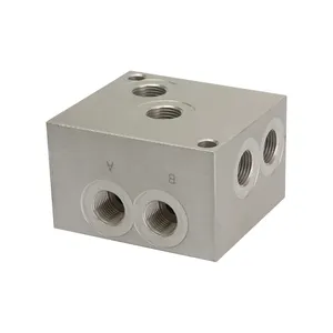 Customized oil blocks aluminum hydraulic manifold valve block