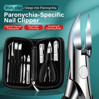Kit professionnel de manucure et pédicure en acier inoxydable, coupe-ongles pour ongles incarnés, ensemble de coupe-ongles, 7-26 pièces, spécifications multiples