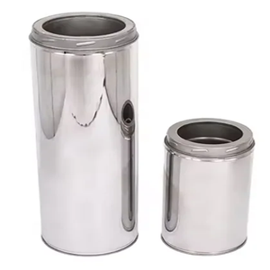 Tuyau de conduit de cheminée à Double paroi avec verrouillage torsadé Diamètre de 6 pouces <span class=keywords><strong>Inter</strong></span> 150mm Extérieur 200mm Isolation Laine céramique 500mm Longueur 1000mm - Product Image 1