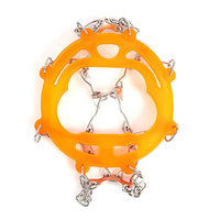 Crampons antidérapants en acier à 10 dents pour chaussures, crampons à neige pour la randonnée et l'escalade, chaînes à griffes pour bottes