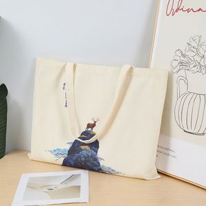 Custom Logo One Shoulder Shopping Student Handheld Sail <b>Bag</b> Pure Cotton Canvas Tote <b>Bag</b> Medium <b>for</b> <b>Teacher</b> Gifts - Product Image 3