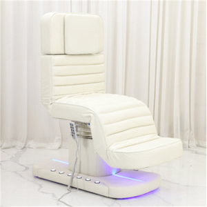 Nouveau Lit de Beauté Électrique en Cuir Synthétique Luxueux avec Dossier Réglable pour Soins du Visage et Application de Cils en Salon - Product Image 2
