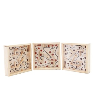 Mới Nhất Mê Cung Bằng Gỗ Mê Cung Trò Chơi Câu Đố Trẻ Em Đồ Chơi Với Quả Bóng Sắt Cân Bằng Gia Đình Trò Chơi - Product Image 5