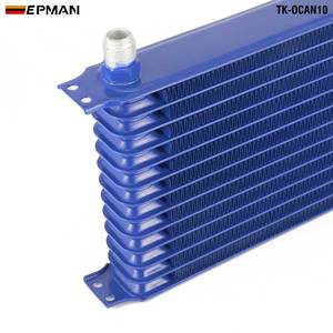 Kit de Enfriador de Aceite de Aluminio EPMAN de 15 Filas T-6061 con Conector de Extremo de Línea de Combustible AN10, Adaptador de Enfriador de Filtro de Aceite Tipo Sándwich EP-OK1013 - Product Image 2