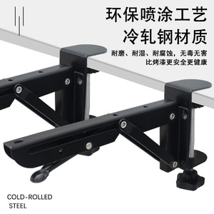 Plateau de clavier coulissant Jin Aoding sans perçage sous le bureau, tiroir pour souris, rails coulissants en acier laminé à froid, design moderne et simple - Product Image 4
