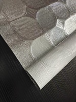 Rouleau d'isolation en aluminium gaufré grain de bois et écorce d'orange, alliage 8011, tempérament doux, texture naturelle, toucher exquis