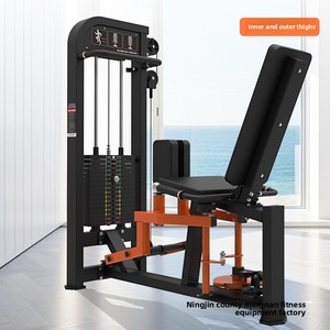 Appareil de musculation en acier <span class=keywords><strong>pour</strong></span> salle de sport : Presse pectorale, Tour de tirage inversé, Extension des cuisses intérieures et extérieures, Curl des jambes - Ensemble complet MN-H - Product Image 2