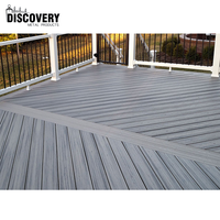 Plancher de terrasse extérieur en bois composite plastique WPC Planche de terrasse en bois dur massif