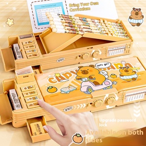 Bán Buôn Hot Bán Văn Phòng Phẩm Hộp Chàng Trai Và Cô Gái 2025 Mới Phim Hoạt Hình Trường Học Trẻ Em Của Bút Chì Trường Hợp Mật Khẩu Khóa Hộp Bút Chì - Product Image 2