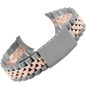 universel en acier inoxydable à cinq perles Jubilee <span class=keywords><strong>de</strong></span> 18 à 22mm, <span class=keywords><strong>bracelet</strong></span> respirant avec <span class=keywords><strong>boucle</strong></span> tortue pour DJ - Product Image 6
