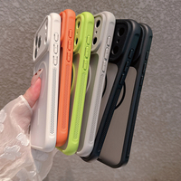 Coque de téléphone magnétique TPU+PC avec protection d'appareil photo, finition mate effet givré, accessoires mobiles pour iPhone 17 Pro 16E 15, MOQ 500