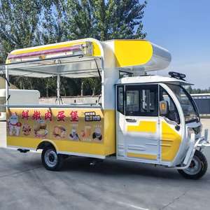 Carretto Mobile per Caffetteria Completamente Attrezzato, Rimorchio per Fast Food, Triciclo Elettrico con Telaio in Acciaio Inox, Capacità Personalizzabile - Product Image 4