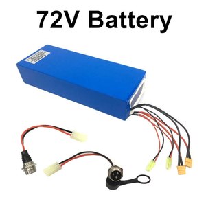 Customized Electric Scooter Replacement Part 52V 60V <b>72V</b> 30-100Ah Lithium <b>Battery</b> 21700 18650cell with XT60 XT90 Connector - Product Image 1
