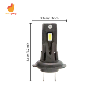 New Arrival Car LED ánh sáng bóng đèn Cắm và chơi lỗi miễn phí H7 ổ cắm 7035 LED chip đồng ống Led Đèn Pha - Product Image 4