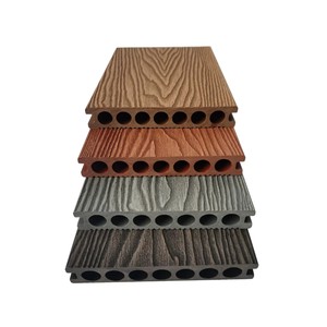 Plancher de terrasse en composite bois-plastique imperméable au design contemporain, résistant aux intempéries, pour jardin extérieur avec fonction antidérapante - Product Image 1