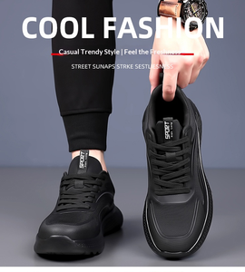 Men's Breathable Mesh Running Sneakers - Non-Slip Thick Sole Athletic Walking Shoes - Product Image 6