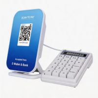 Y68 4G+WIFI Generador de Códigos QR Dinámicos, Plataforma de Escaneo con Pantalla Digital, Caja de Pago con Teclado Externo