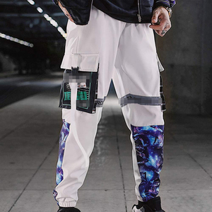Pantalones de chándal reflectantes de poliéster para hombre de nuevo diseño, ropa informal estilo Hip Hop, pantalones con bolsillos a la moda, pantalones <span class=keywords><strong>Cargo</strong></span> - Product Image 5