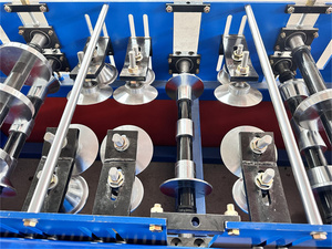 Utilisé Galvanisé Métal Toit Ridge Capping Bending Top Hat Tile Cover Cold Roll Forming Machine PLC Steel PPGI Roller Motor - Product Image 3