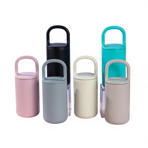 Thermos isotherme portable en acier inoxydable avec poignée, tasse thermique de 350 ml pour les voyages et le bureau - Product Image 1