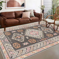 Tapis américain rétro de style persan, couverture complète, couverture européenne pour chambre à coucher, tapis transfrontalier pour salon, canapé