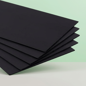 Lámina de Espuma de PVC Pima WPC de 3 mm de Espesor, Densidad de 0.6 G/cm3, Paneles Decorativos de Plástico Negro, Materiales Impermeabilizantes Lisos - Product Image 1